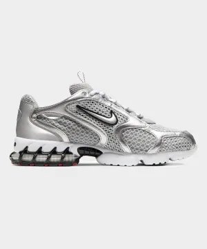 Nike Air Zoom Spiridon Cage in Smoke Grey / Metallic Silver