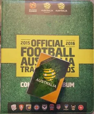 2015-16 Tap'n'play FFA A-League Soccer 200 card Set and Folder with Pages.