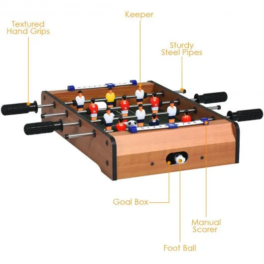 20" Foosball Table Mini Tabletop Soccer Game