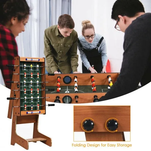 27" Indoor Folding Christmas Gift Foosball Table