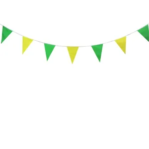 5m Green & Yellow Flag Bunting