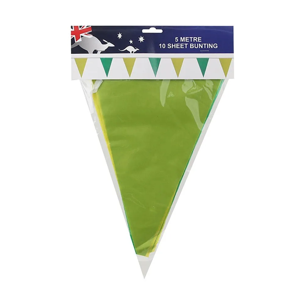 5m Green & Yellow Flag Bunting