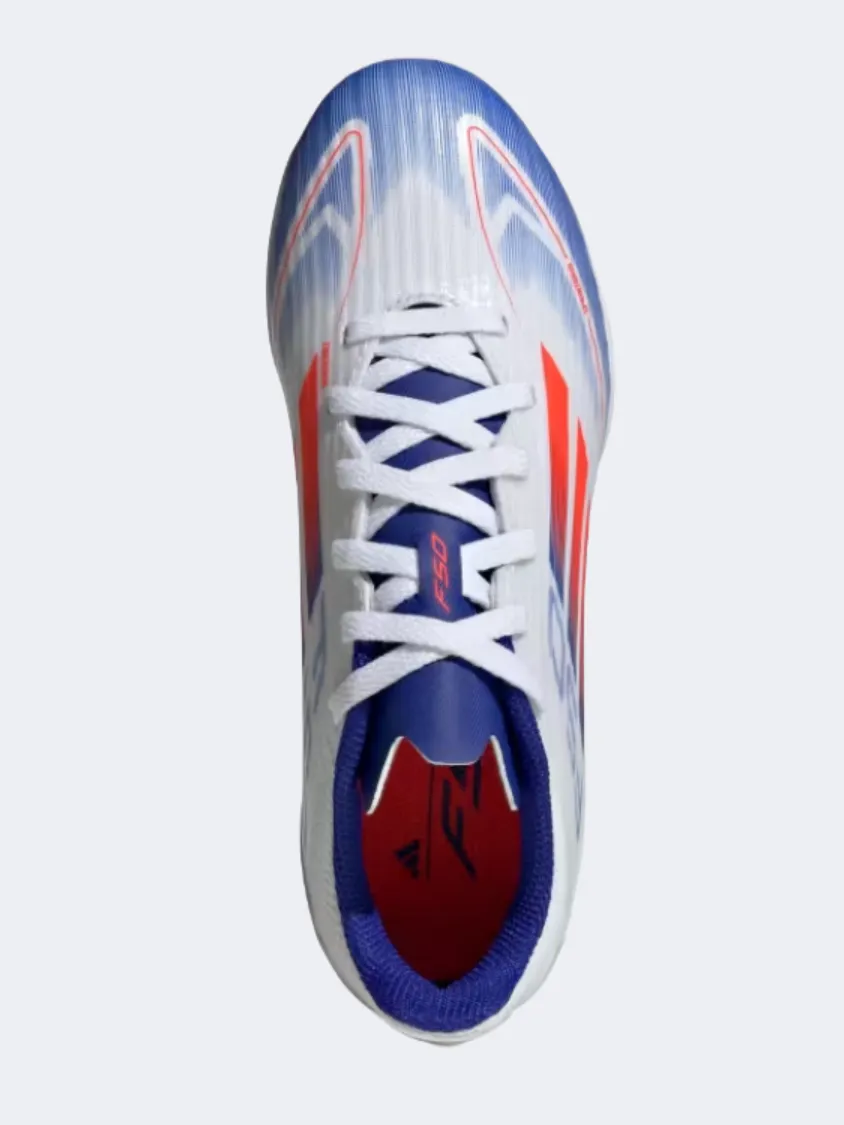 Adidas F50 League Tf Kids Turf Shoes White/Red/Blue