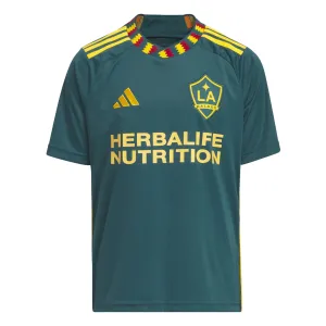 adidas Kids LA Galaxy 2023/24 Away Jersey Green/Gold