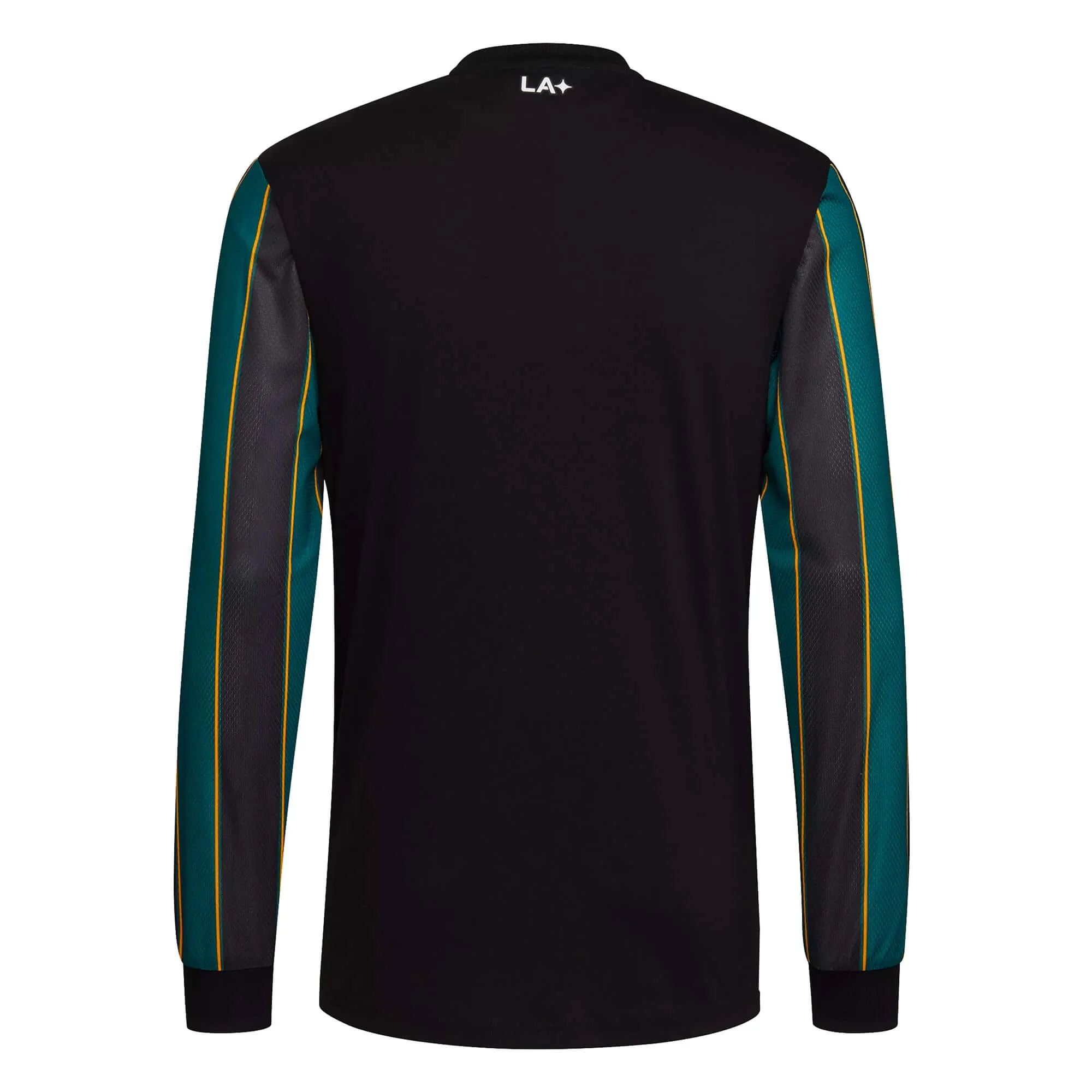 adidas Men's LA Galaxy 2021 Long Sleeve Away Jersey Black/Tech Green