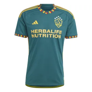 adidas Men's LA Galaxy 2023/24 Authentic Away Jersey Green/Gold