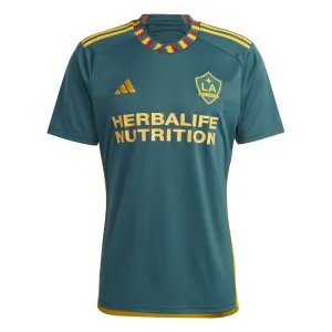 adidas Men's LA Galaxy 2023/24 Away Jersey Green/Gold