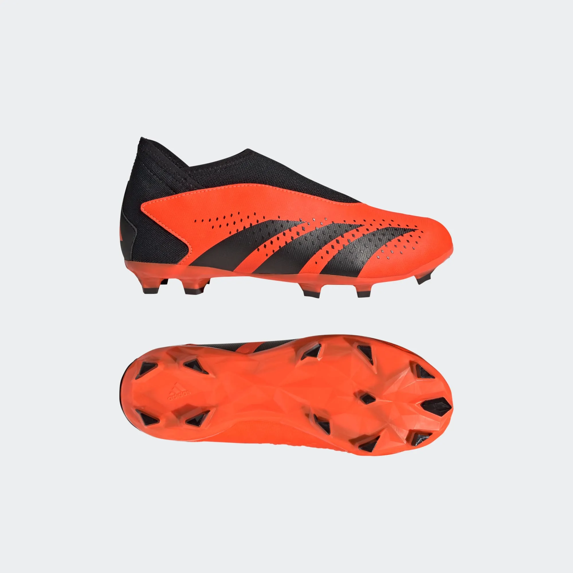 adidas Predator Accuracy.3 Laceless FG Youth Soccer Cleats GW4607 Solar Orange/Black