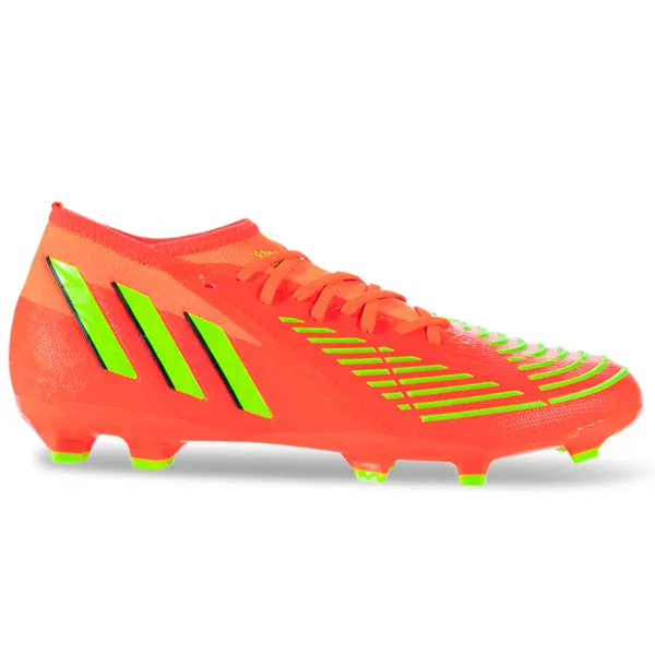 adidas Predator Edge.2 Firm Ground Soccer Cleats (Solar Red/Team Solar Yellow)