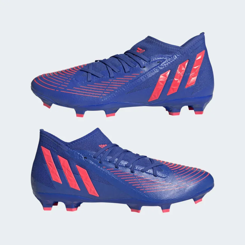 adidas Predator EDGE.3 FG Cleats GW2276 BLUE/RED