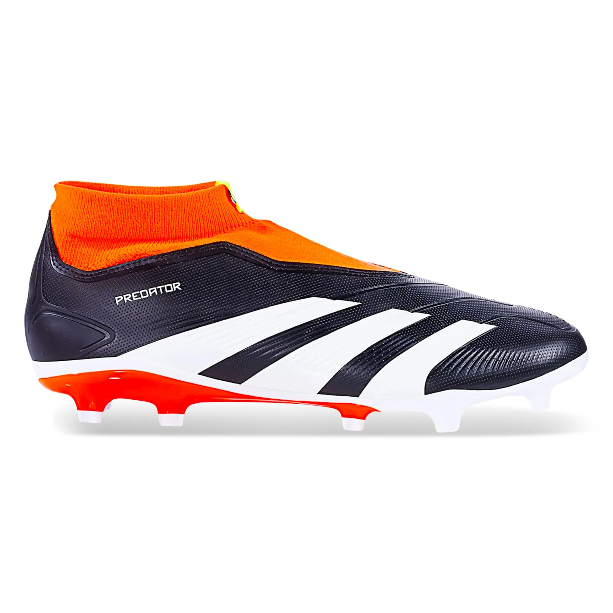 adidas Predator League Laceless Firm Ground Soccer Cleats (Core Black/Solar Red)