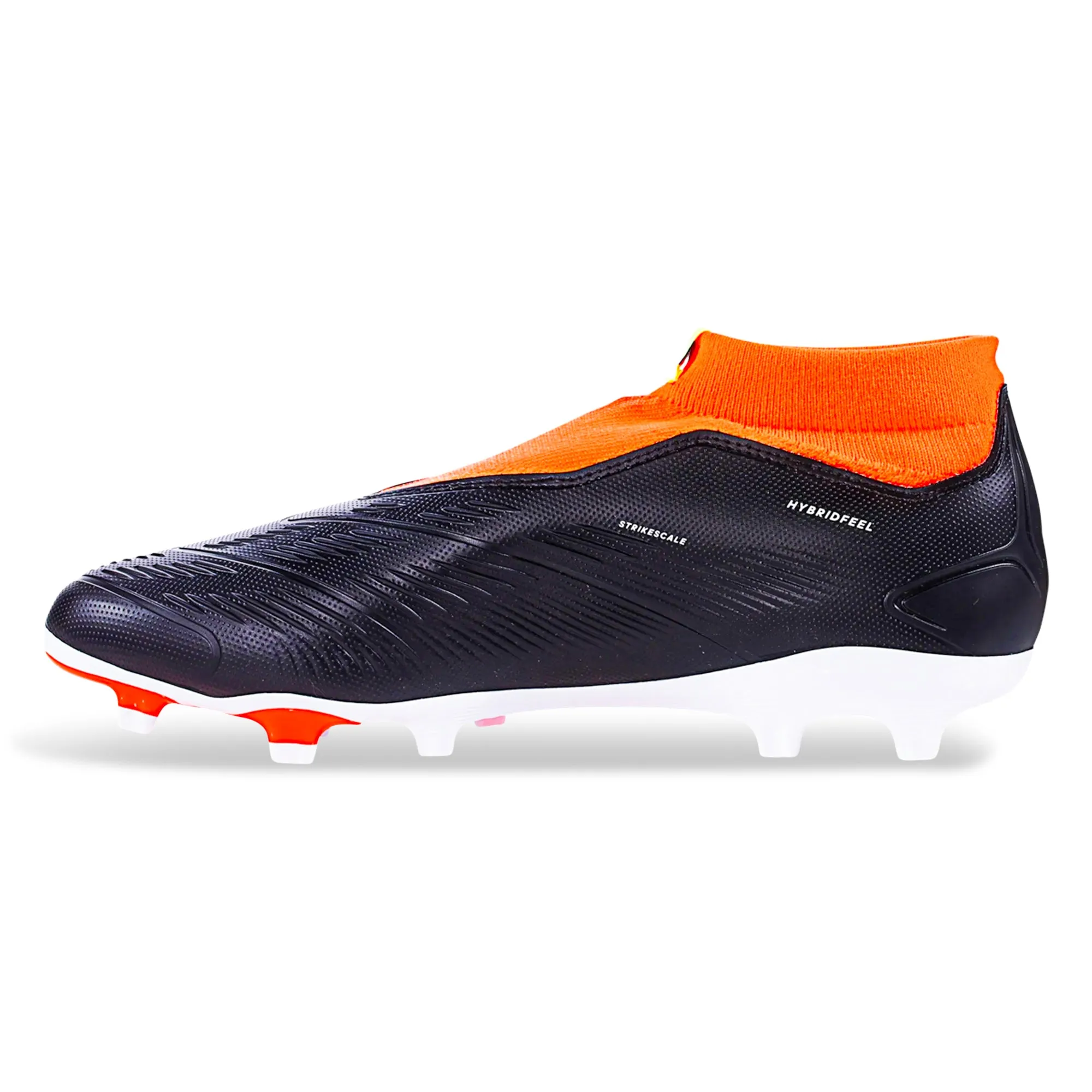 adidas Predator League Laceless Firm Ground Soccer Cleats (Core Black/Solar Red)