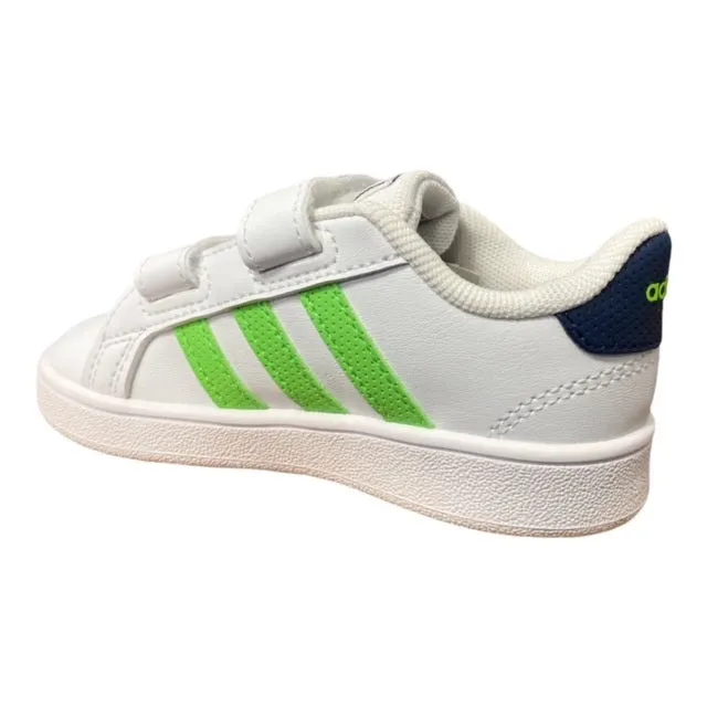 Adidas sneakers da bambino Grand Court CF I GX5750 white-green