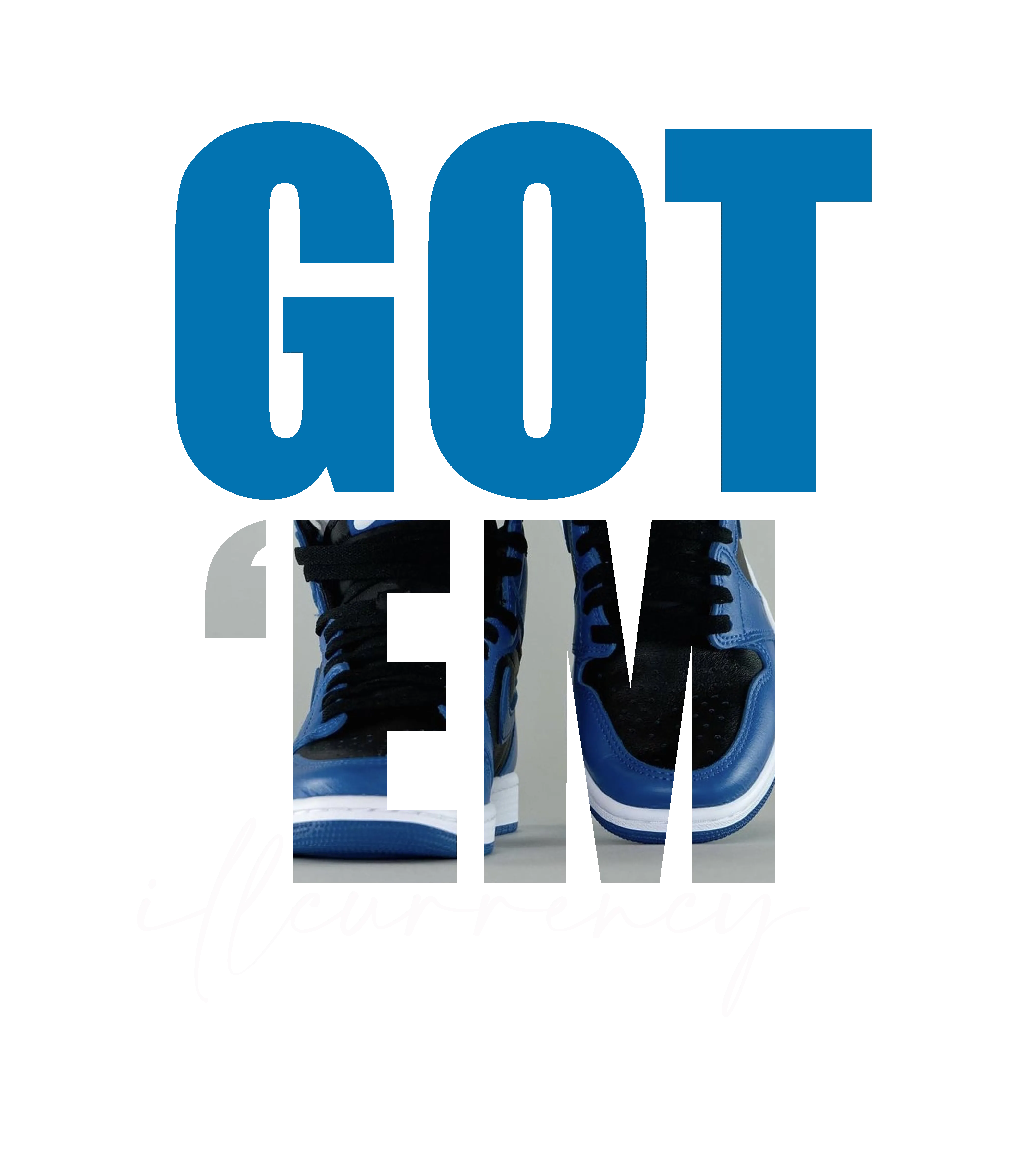 Air Jordan 1 “Dark Marina Blue” Black T-Shirt (Got Em)