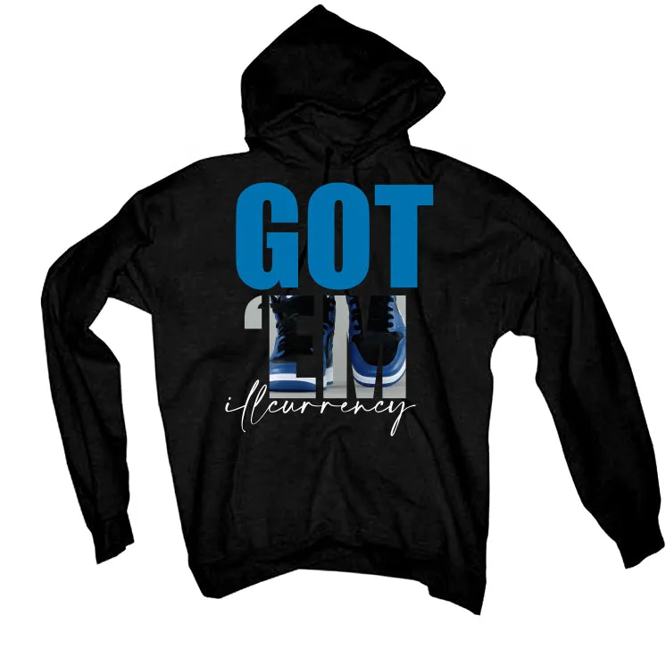 Air Jordan 1 “Dark Marina Blue” Black T-Shirt (Got Em)