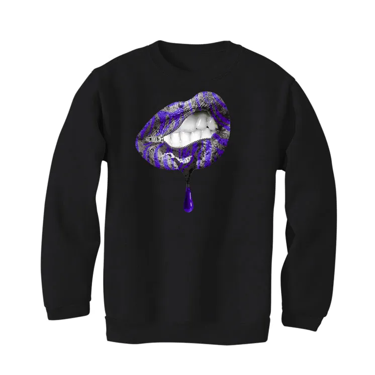 Air Jordan 3 Dark Iris - Black T-Shirt (LIPS UNSEALED)