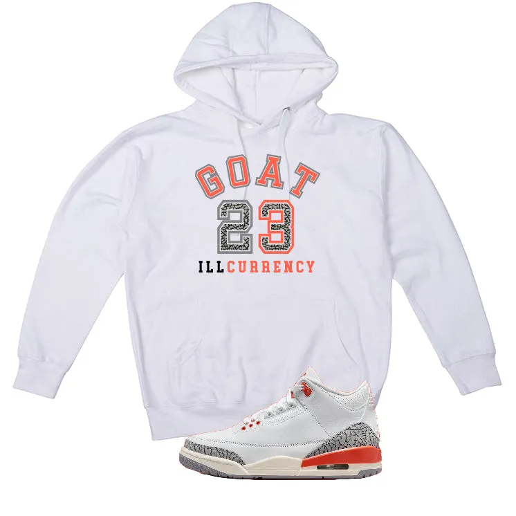 Air Jordan 3 WMNS “Georgia Peach” | illcurrency White T-Shirt (GOAT 23)