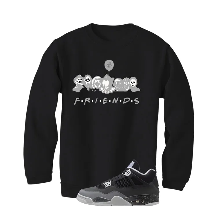 Air Jordan 4 Fear Pack Black T-Shirt (Friends)| illcurrency