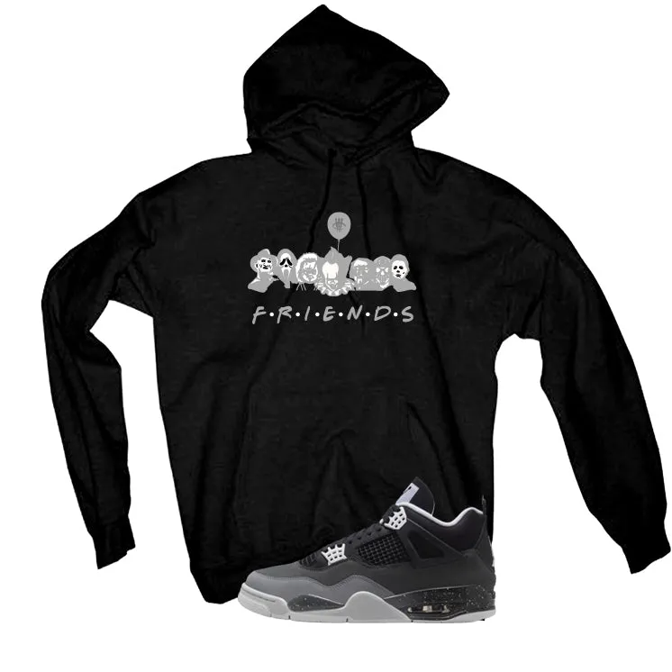 Air Jordan 4 Fear Pack Black T-Shirt (Friends)| illcurrency