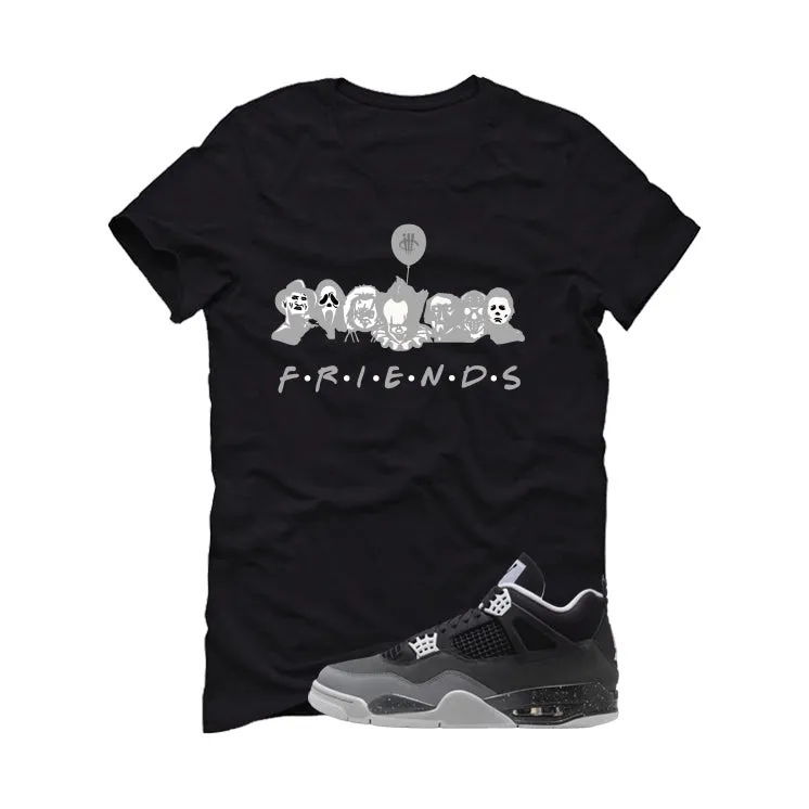 Air Jordan 4 Fear Pack Black T-Shirt (Friends)| illcurrency