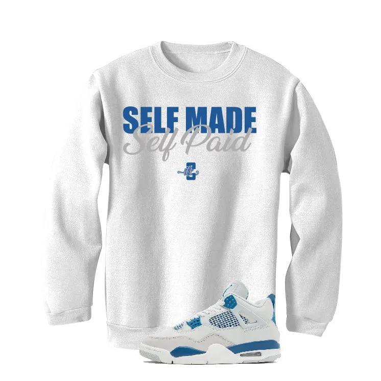 Air Jordan 4 “Military Blue” | illcurrency White T-Shirt (Self Made Self Paid)