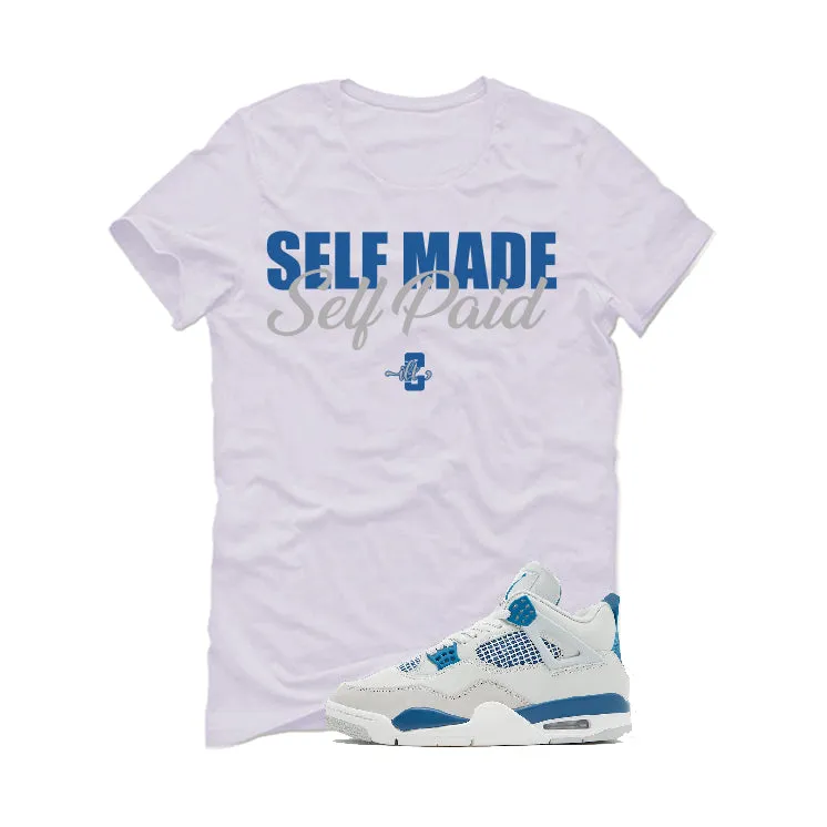 Air Jordan 4 “Military Blue” | illcurrency White T-Shirt (Self Made Self Paid)