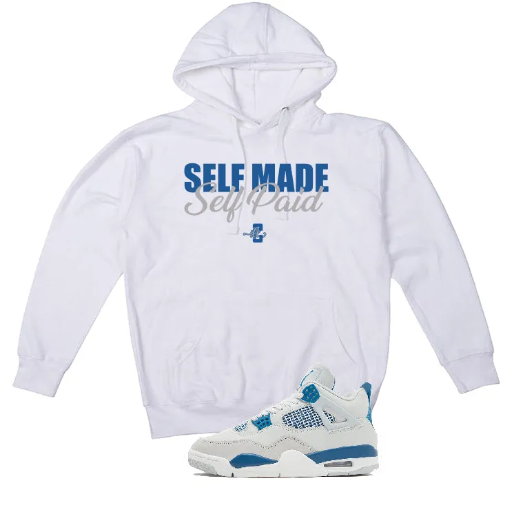 Air Jordan 4 “Military Blue” | illcurrency White T-Shirt (Self Made Self Paid)