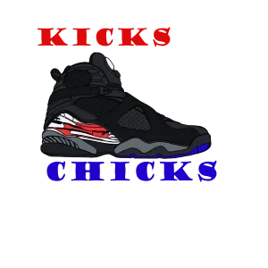 Air Jordan 8 “Playoffs” | illcurrency Black T-Shirt (KICKS BEFORE CHICKS)