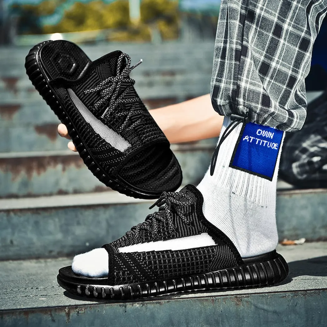 ALLGOAL Modern Knit Slip-On Sneakers Black