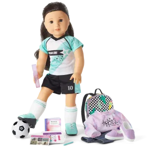 American Girl® Truly Me™ Doll #84 and School Day to Soccer Play Set