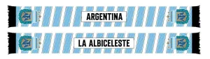 Argentine Football Association Tour Design Blue Scarf