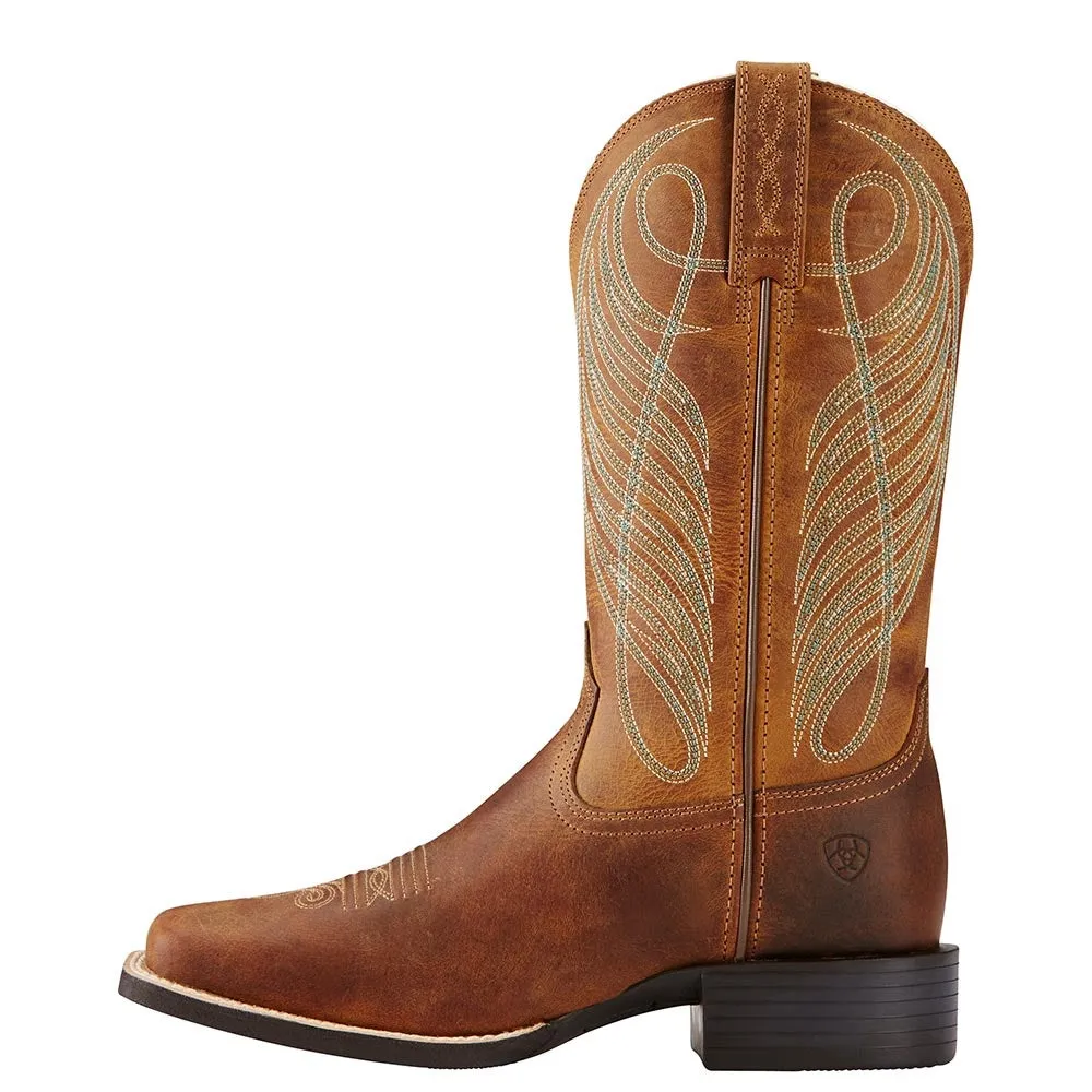 Ariat Womens Round Up Wide Square Toe Boots - 10018528