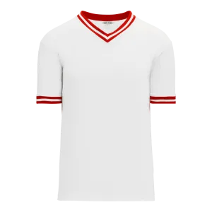 Athletic Knit (AK) S1333A-209 Adult White/Red Soccer Jersey