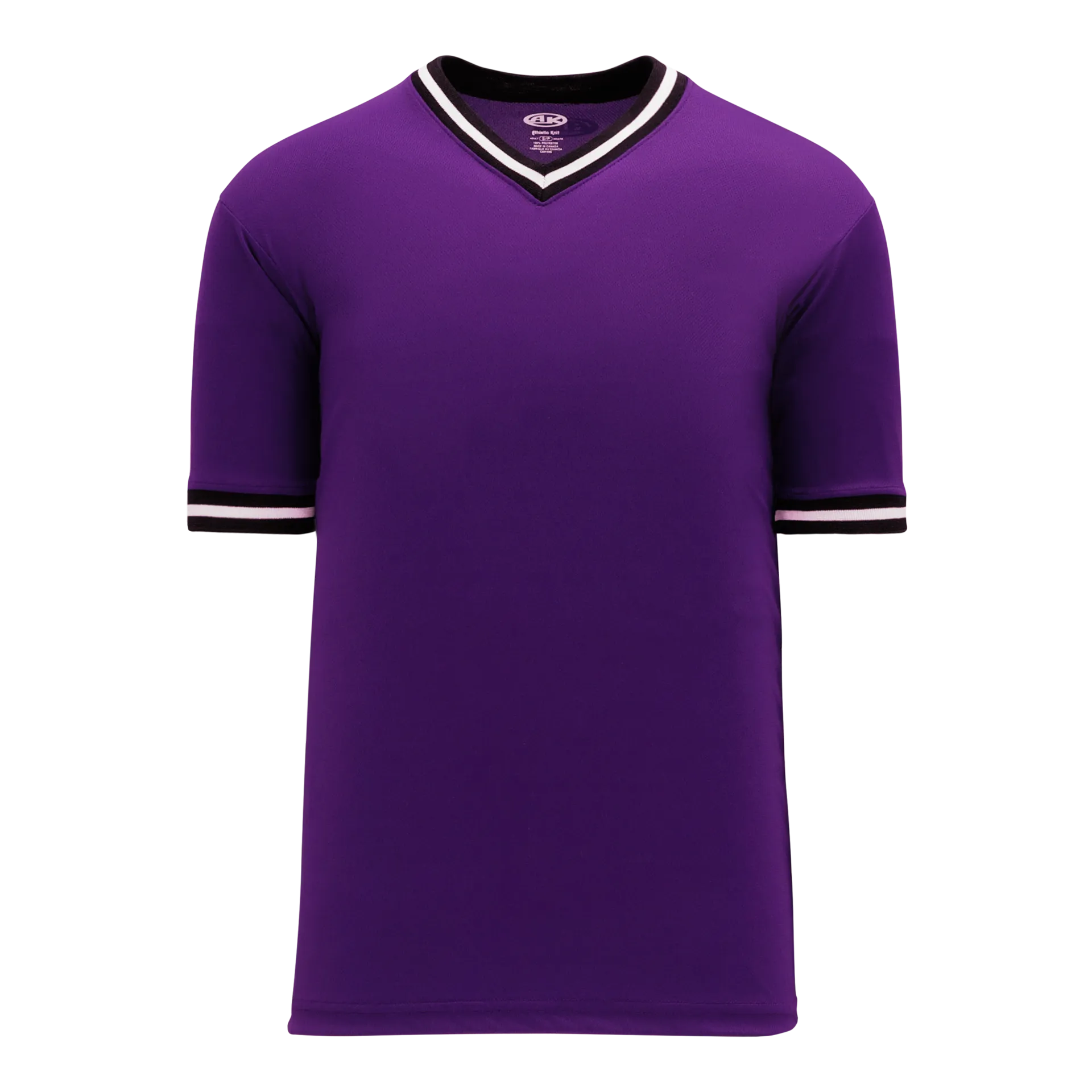 Athletic Knit (AK) S1333A-438 Adult Purple/Black/White Soccer Jersey