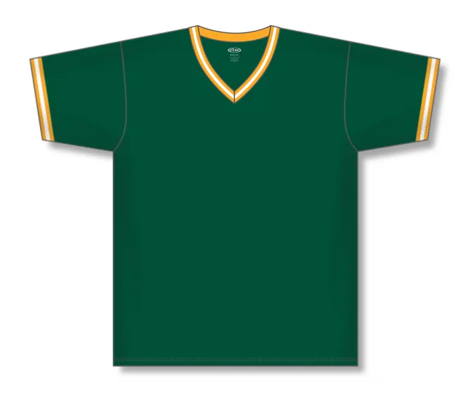 Athletic Knit (AK) S1333A-439 Adult Dark Green/Gold/White Soccer Jersey