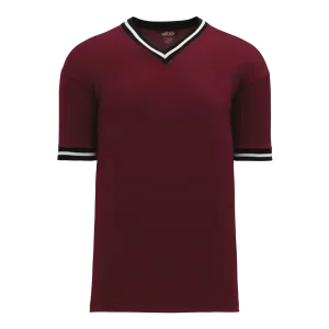 Athletic Knit (AK) S1333A-443 Adult Maroon/Black/White Soccer Jersey