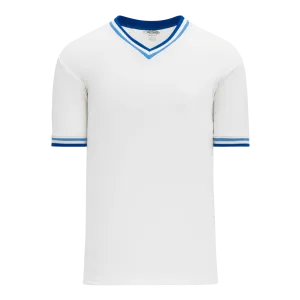 Athletic Knit (AK) S1333A-462 Adult White/Sky Blue/Royal Blue Soccer Jersey