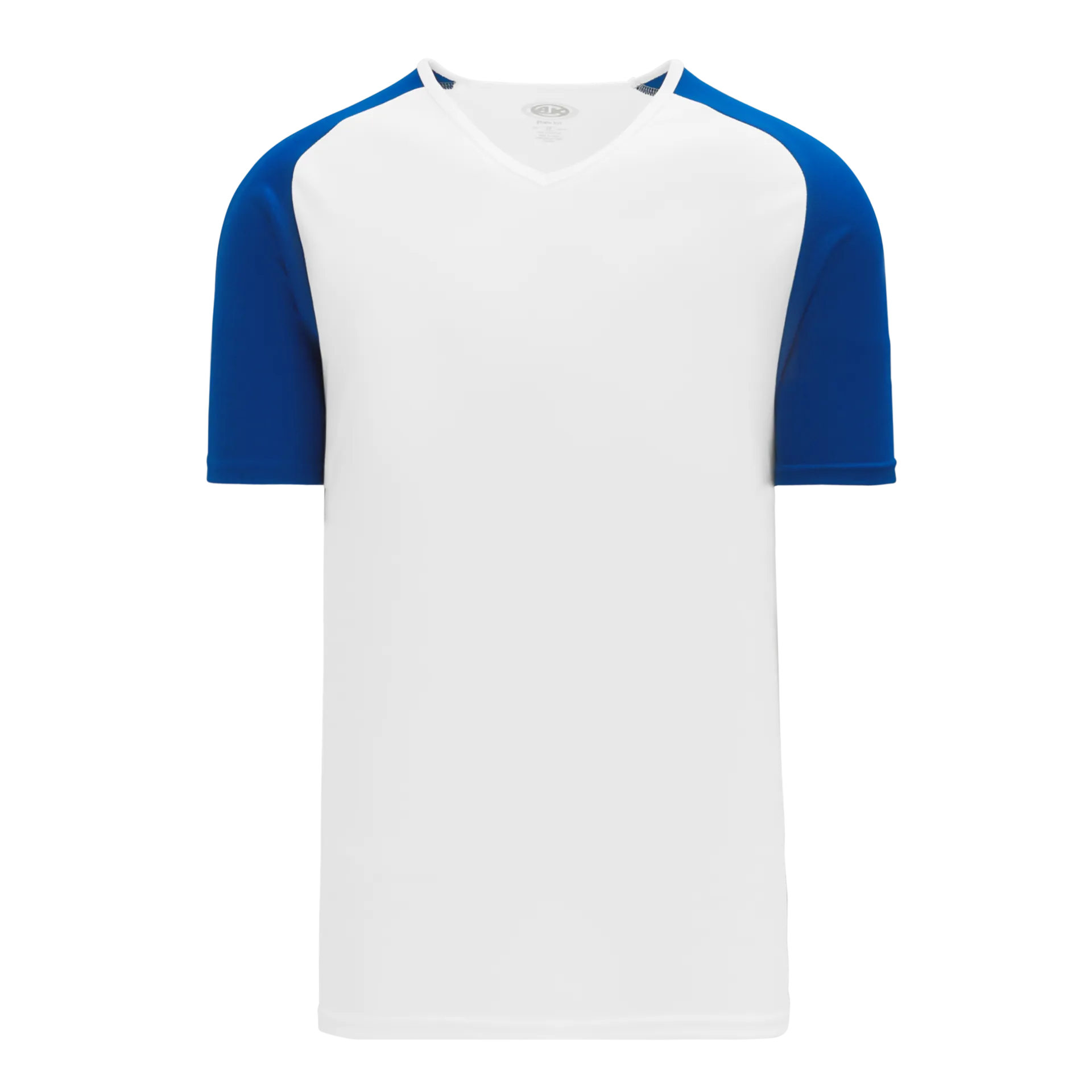 Athletic Knit (AK) S1375L-207 Ladies White/Royal Blue Soccer Jersey