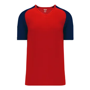 Athletic Knit (AK) S1375L-268 Ladies Red/Navy Soccer Jersey