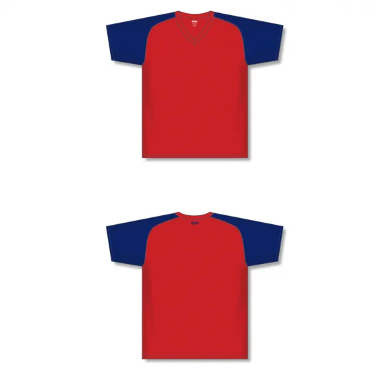 Athletic Knit (AK) S1375L-268 Ladies Red/Navy Soccer Jersey