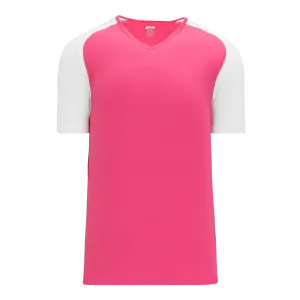 Athletic Knit (AK) S1375L-275 Ladies Pink/White Soccer Jersey