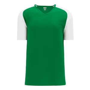 Athletic Knit (AK) S1375M-210 Mens Kelly Green/White Soccer Jersey