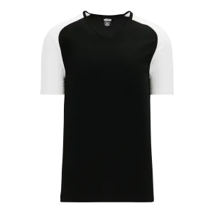 Athletic Knit (AK) S1375M-221 Mens Black/White Soccer Jersey