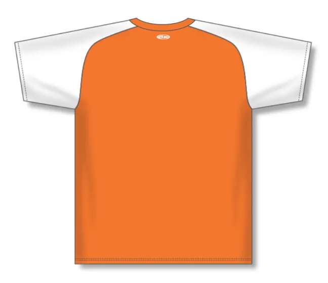 Athletic Knit (AK) S1375M-238 Mens Orange/White Soccer Jersey