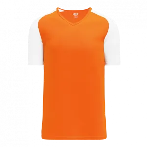 Athletic Knit (AK) S1375M-238 Mens Orange/White Soccer Jersey