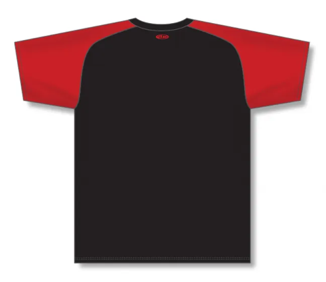 Athletic Knit (AK) S1375M-249 Mens Black/Red Soccer Jersey