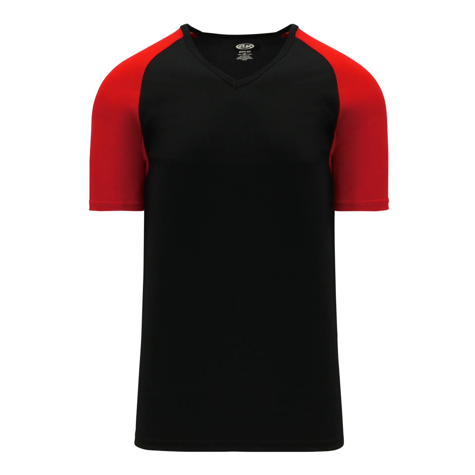 Athletic Knit (AK) S1375M-249 Mens Black/Red Soccer Jersey