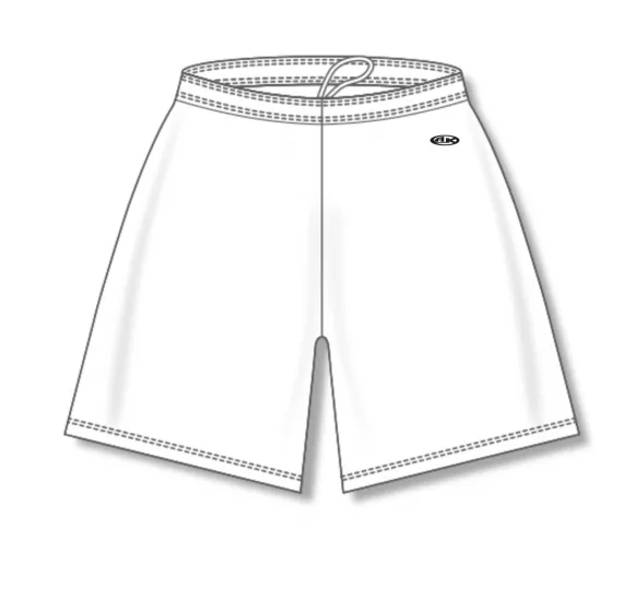 Athletic Knit (AK) SS1300M-000 Mens White Soccer Shorts