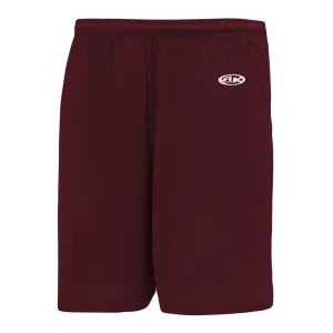 Athletic Knit (AK) SS1300M-009 Mens Maroon Soccer Shorts