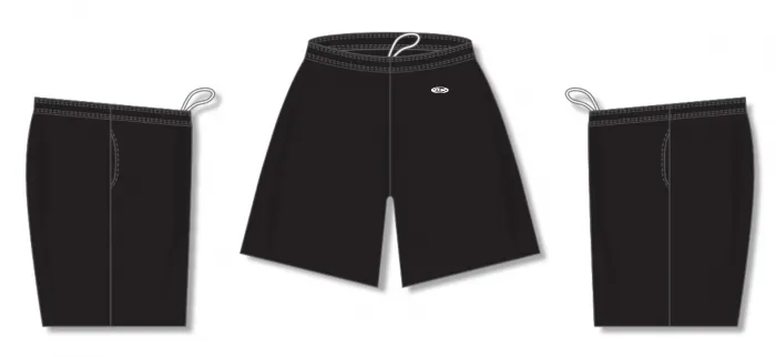 Athletic Knit (AK) SS1700L-001 Ladies Black Soccer Shorts